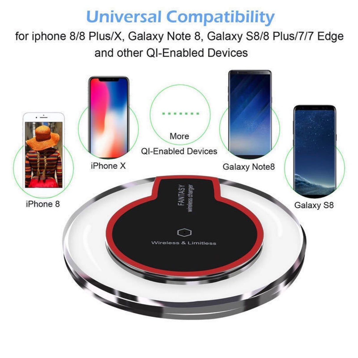 15w Universal Qi Wireless Charger