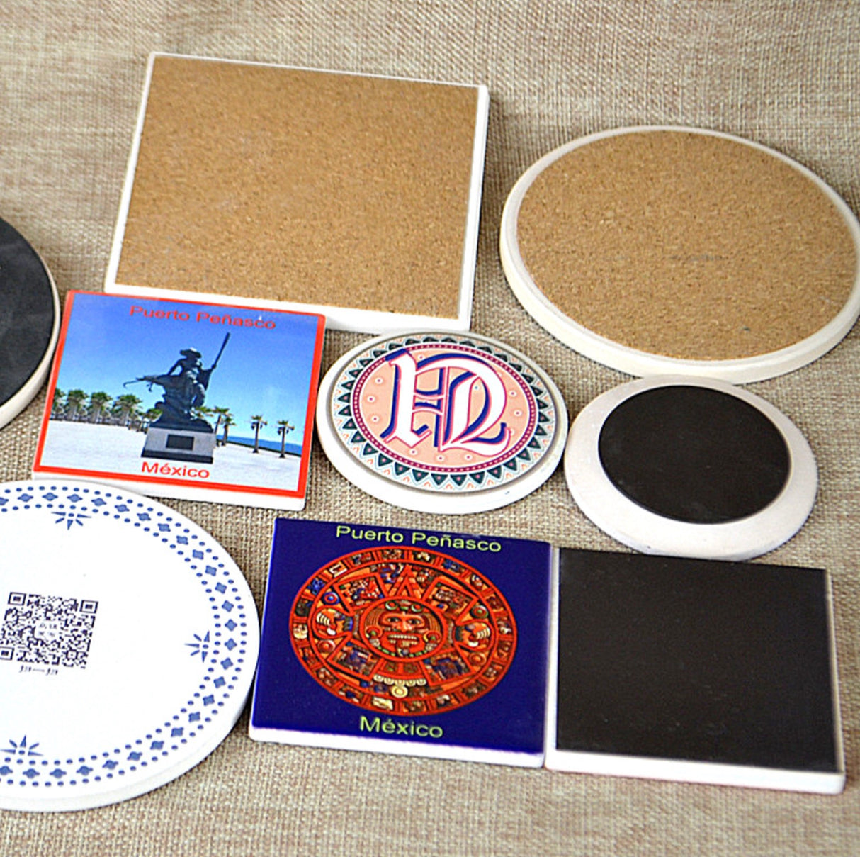 Absorbent Round Ceramic Stone Coaster