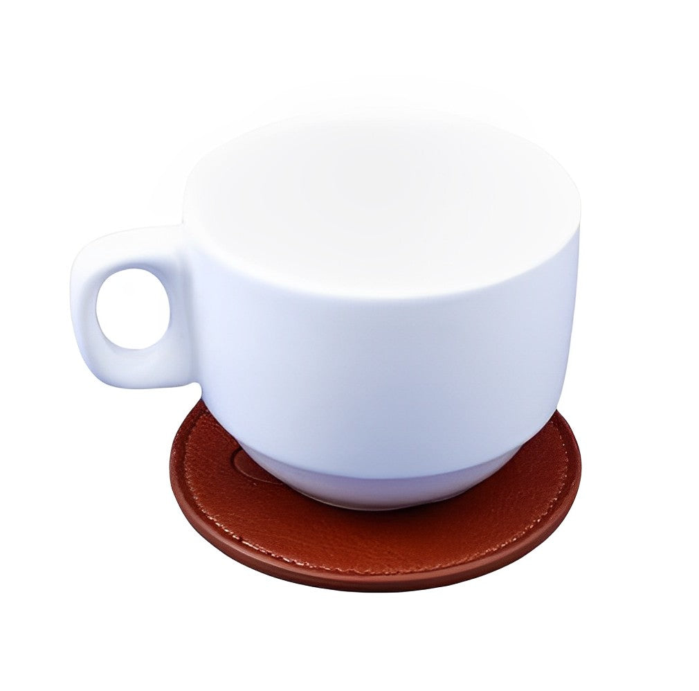 Round Pu Coaster