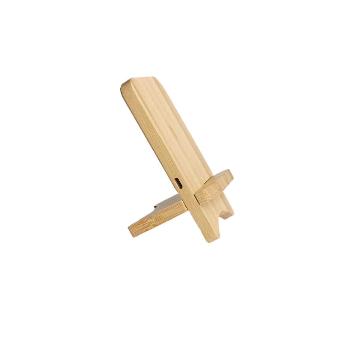 Chargeur et support sans fil en bambou 15 W