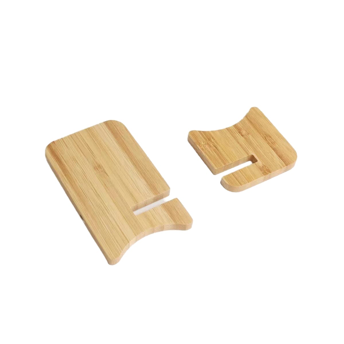 Chargeur et support sans fil en bambou 15 W