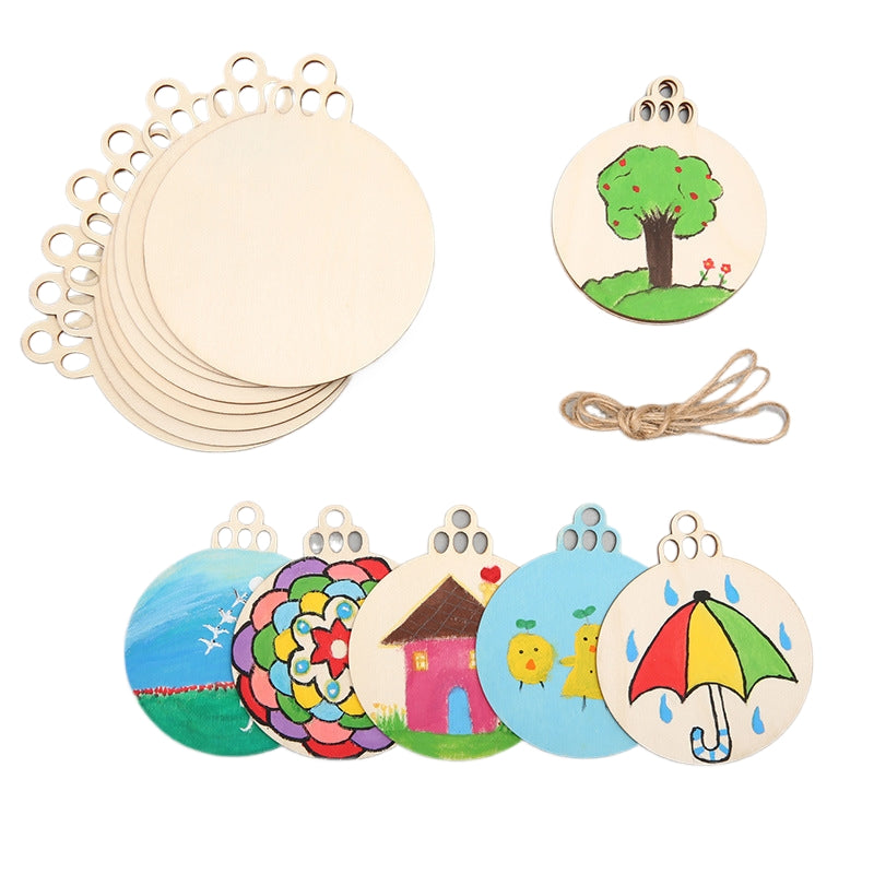 Disque rond en bois vierge de 3,5 pouces