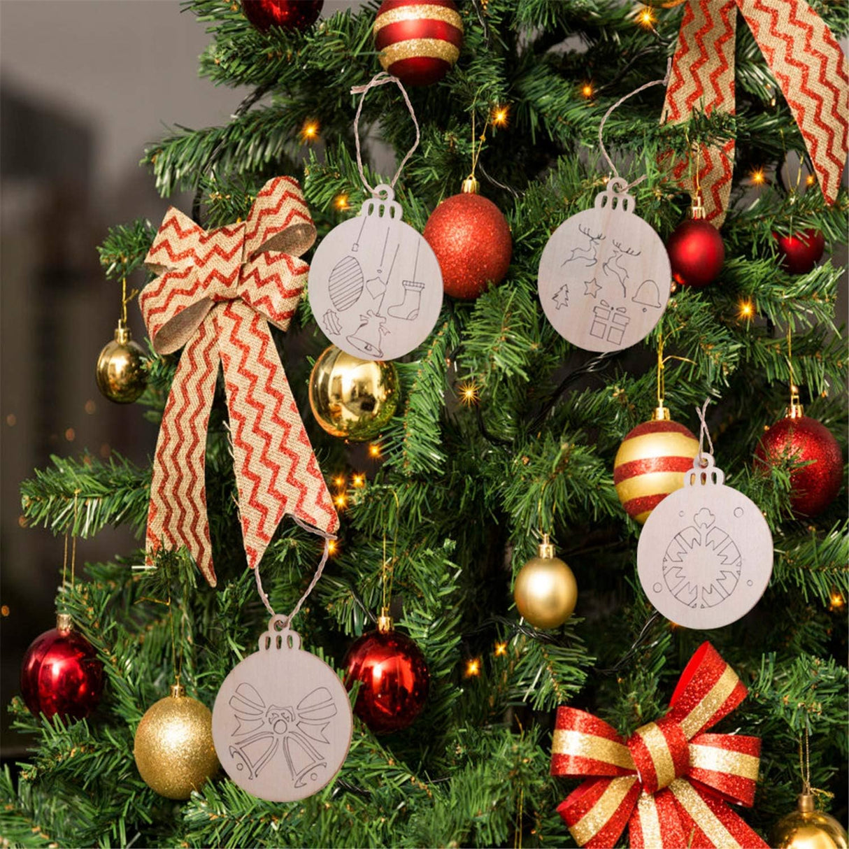 Disque rond en bois vierge de 3,5 pouces