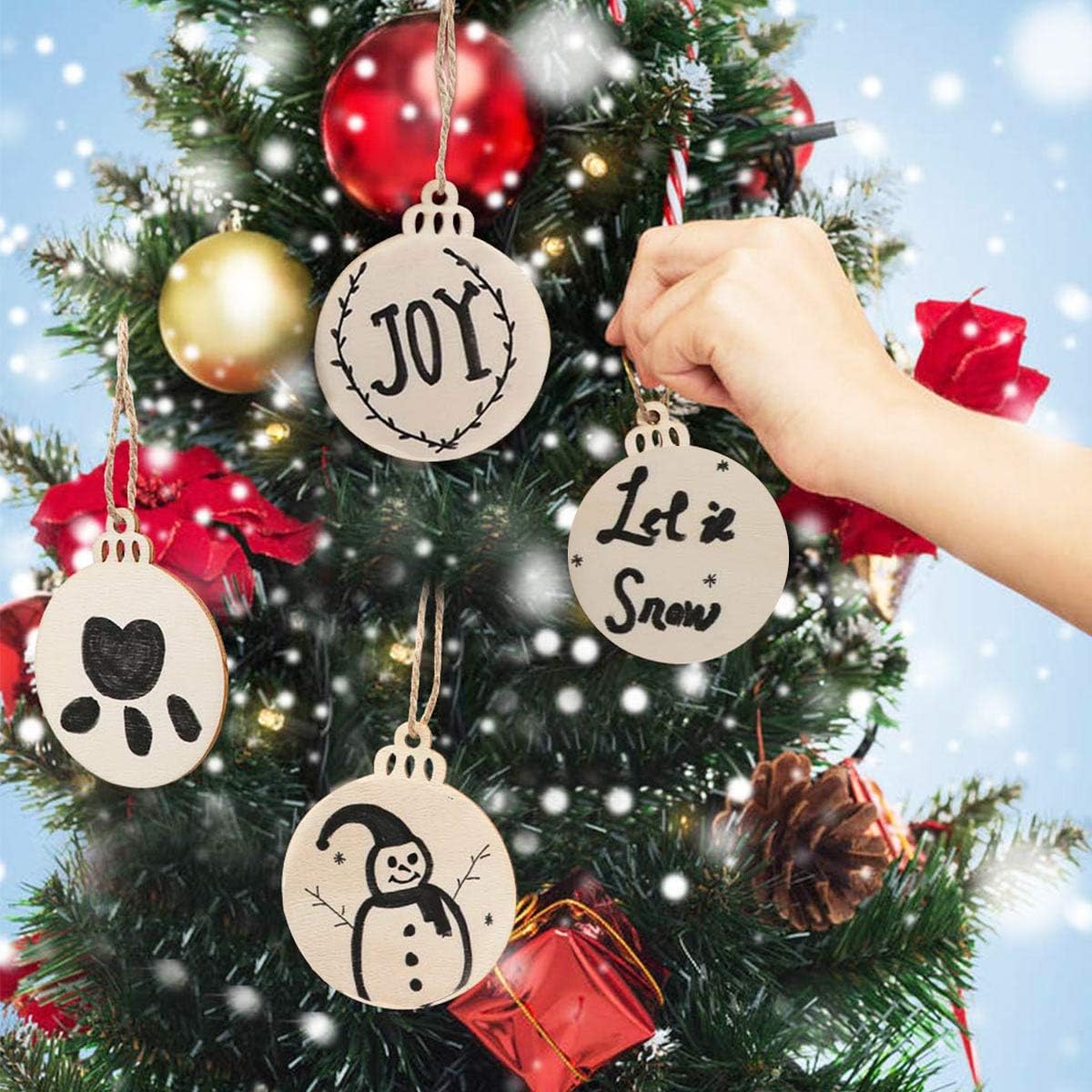 Disque rond en bois vierge de 3,5 pouces