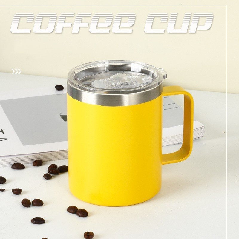 Tasse à poignée à double couche isolante de 12 oz