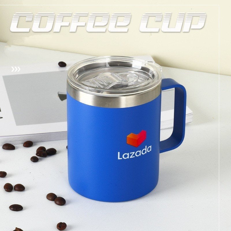 Tasse à poignée à double couche isolante de 12 oz