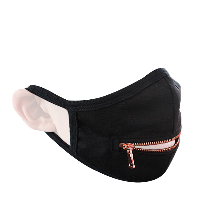 Masque facial à fermeture éclair