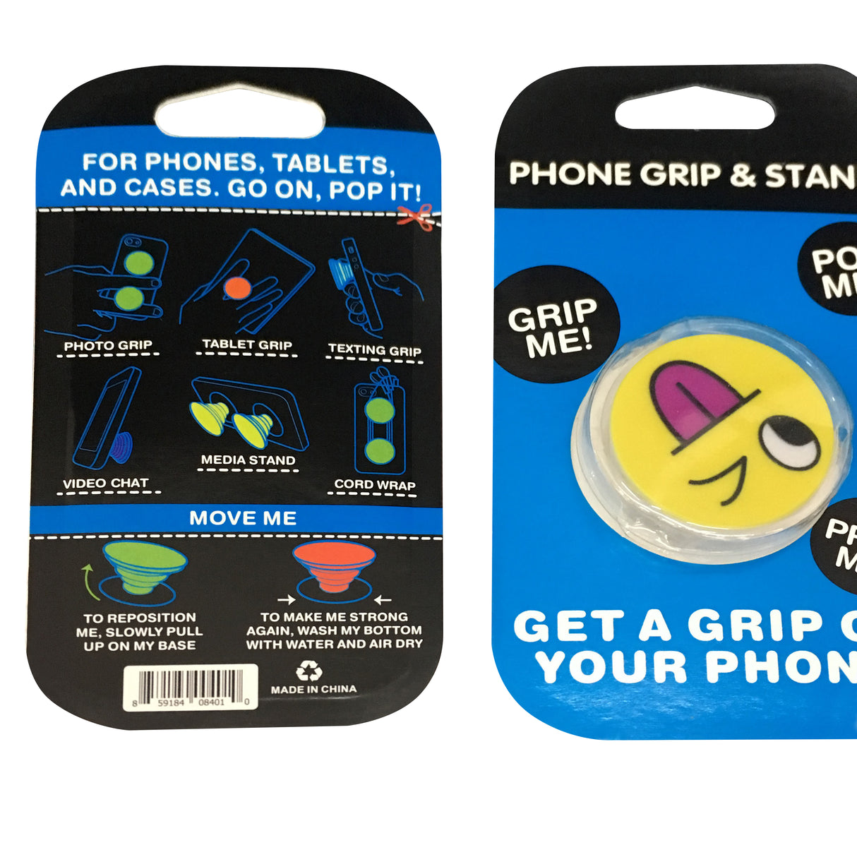 Popsock avec emballage blister