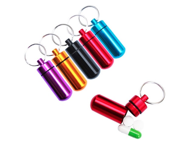 Pilulier avec porte-clés