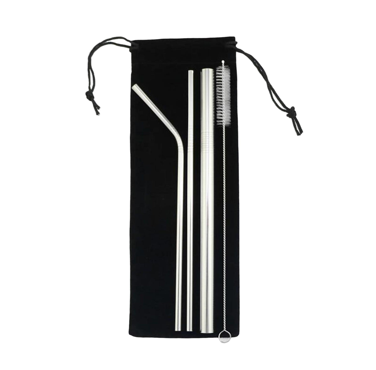 Ensemble de pailles et de brosses en acier inoxydable