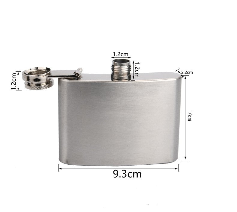 Flacon en acier inoxydable de 4 oz