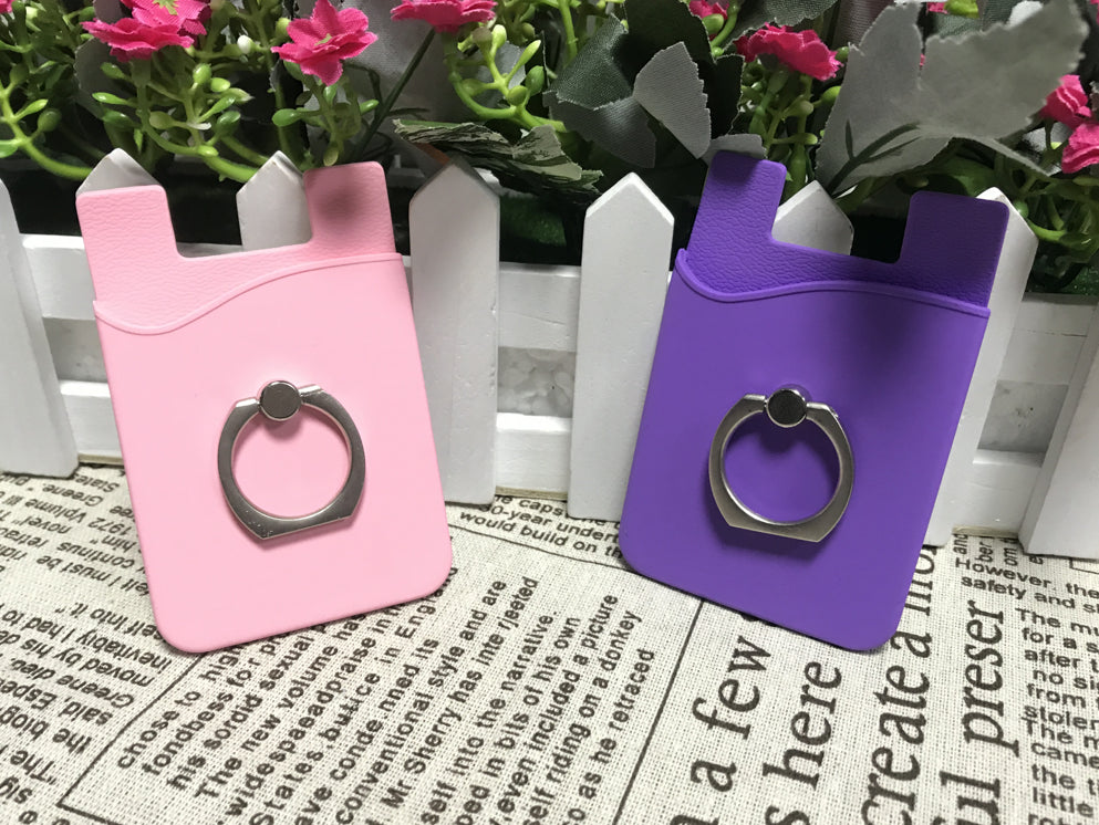 Portefeuille en silicone avec anneau