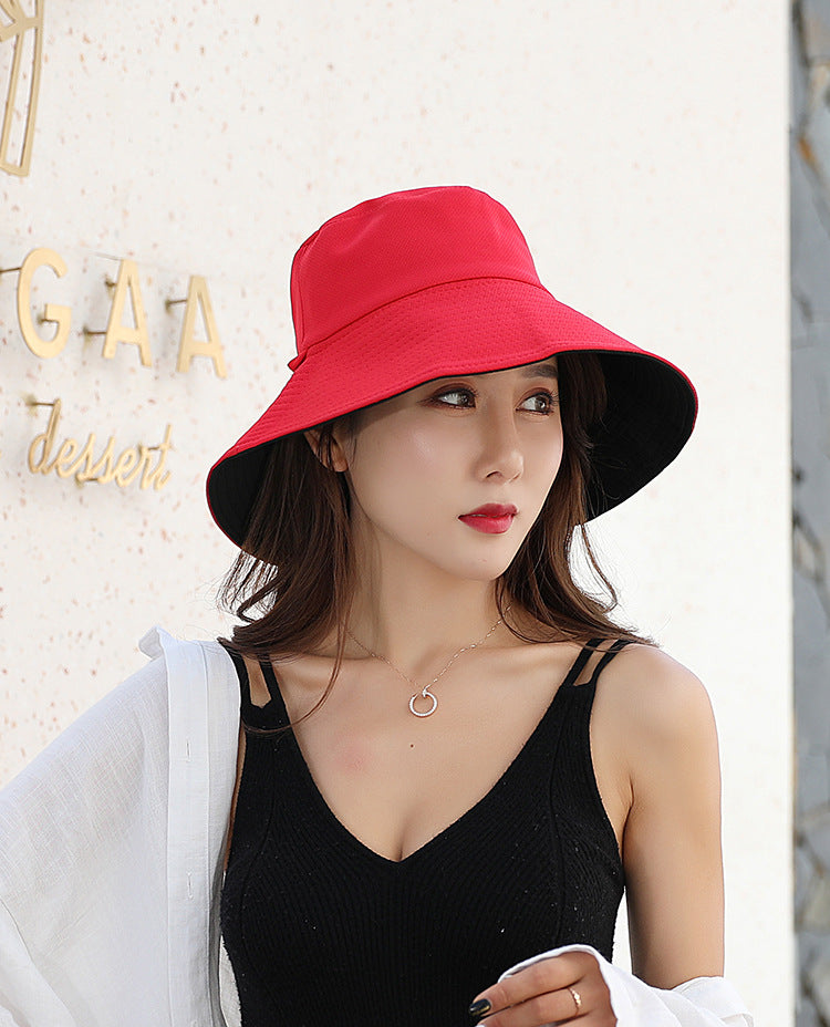 Chapeau bob réversible unisexe à large bord