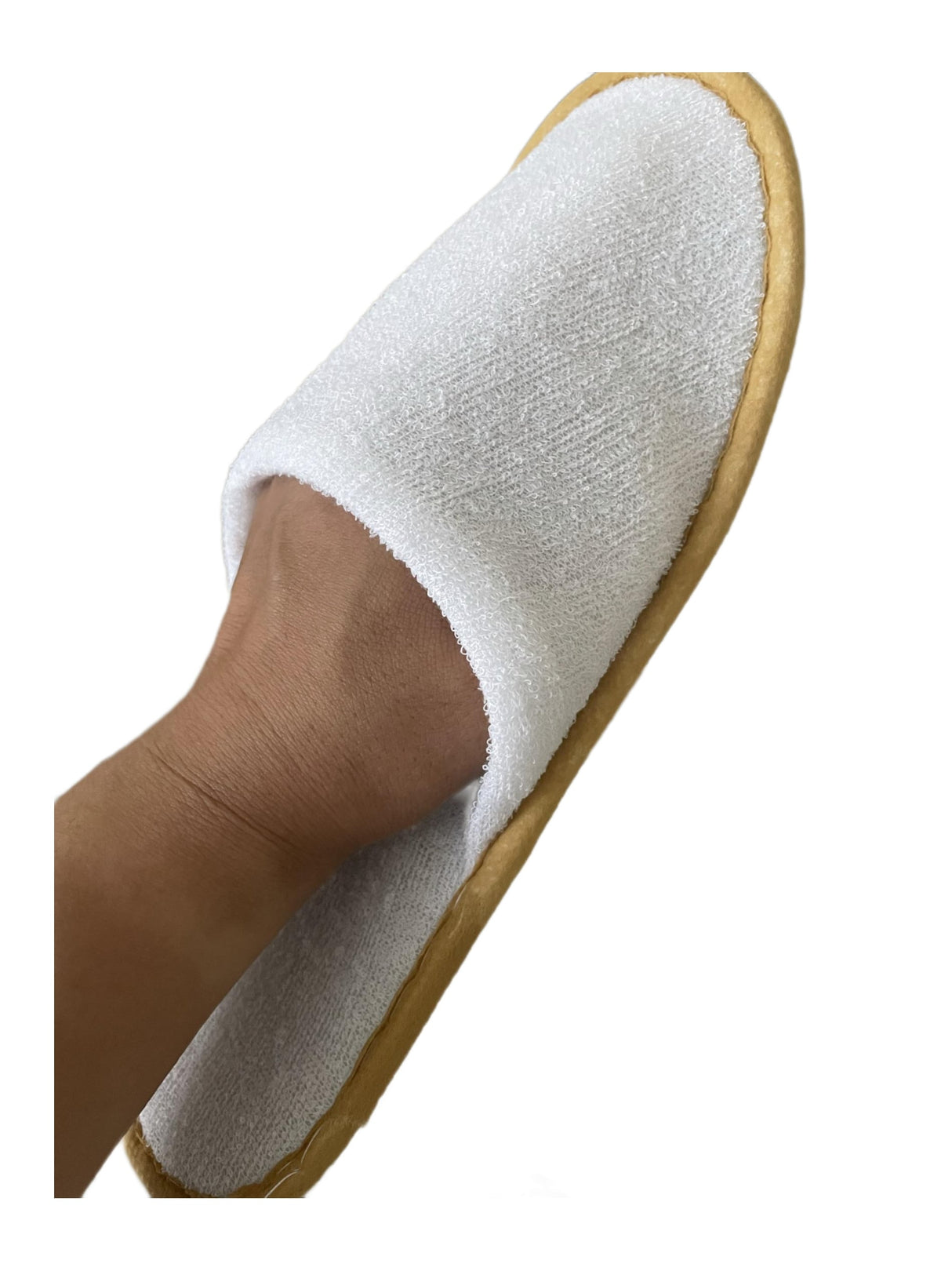 Chaussons de spa en coton éponge
