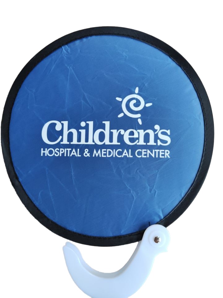 Ventilateur pliable avec poignée en plastique