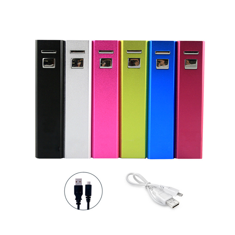 Source d'alimentation mobile en aluminium 2600 mAh