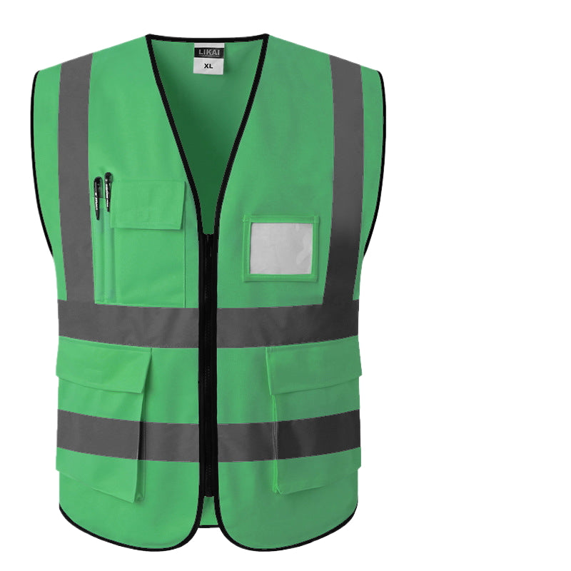 High Visibility Safety Reflective Vest With Pocket