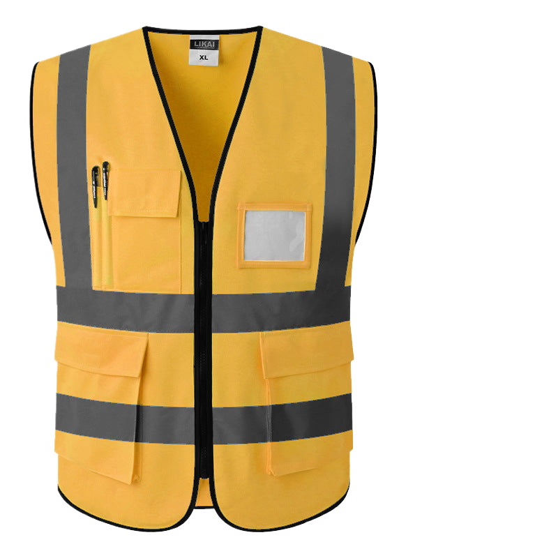 High Visibility Safety Reflective Vest With Pocket