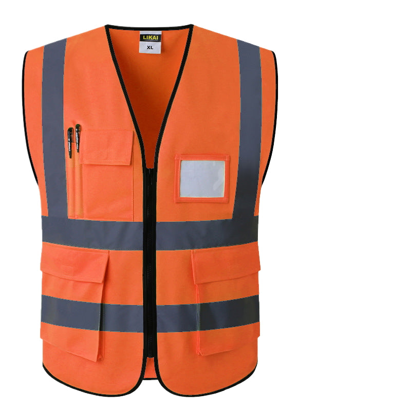 High Visibility Safety Reflective Vest With Pocket