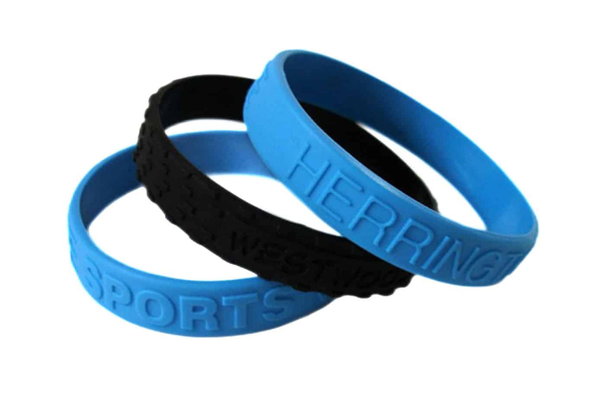 Adult 100% Silicone Bracelet - Embossed