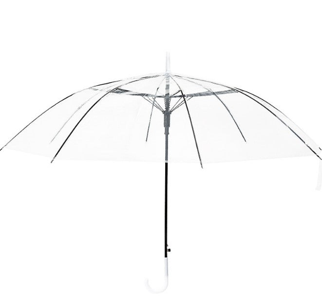 Parapluie transparent avec logo personnalisé
