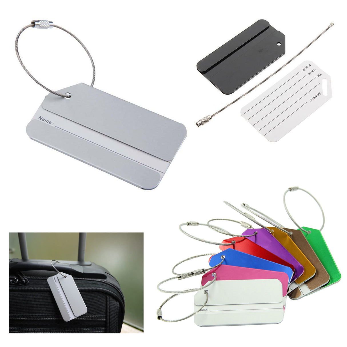 Aluminum Luggage Tag