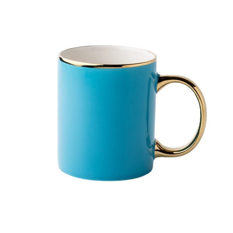 12oz Ceramic Gold Rimmed Mug - Yorkn Inc✅
