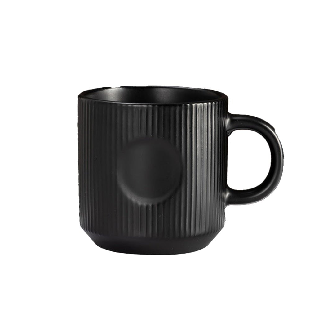 12oz Elegant Striped Ceramic Coffee Mug - Yorkn Inc✅