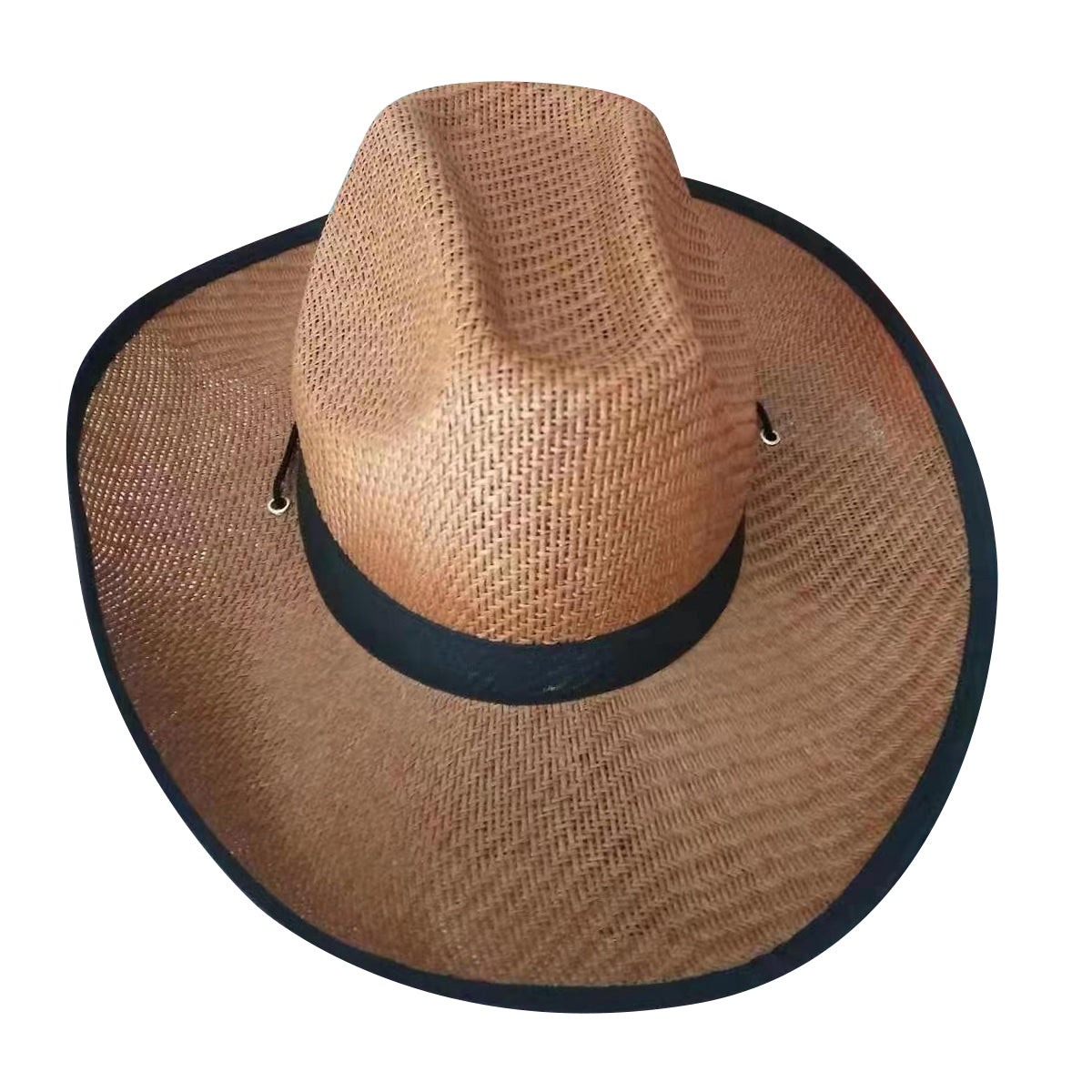 Chapeau de paille de style cowboy