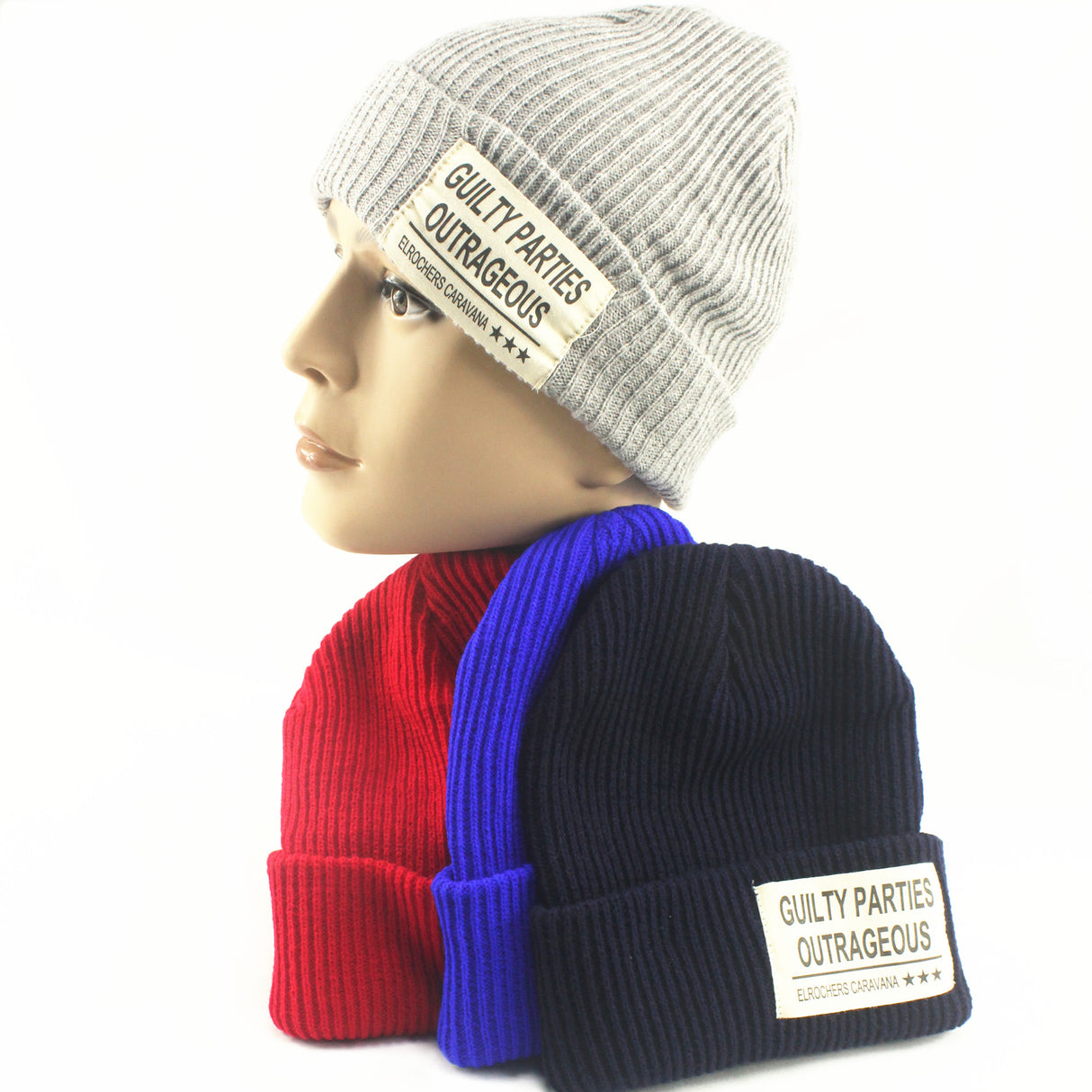 Bonnet avec logo d'étiquette