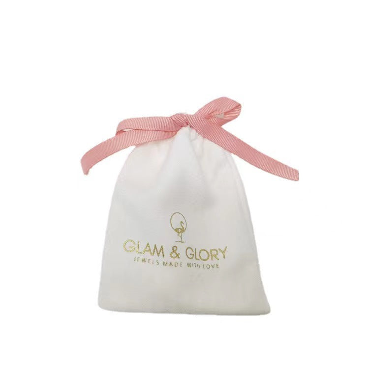 Pochettes à bijoux en velours doux avec ruban décoratif