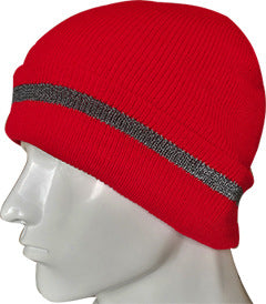 Beanie With Reflective Sripes For Night