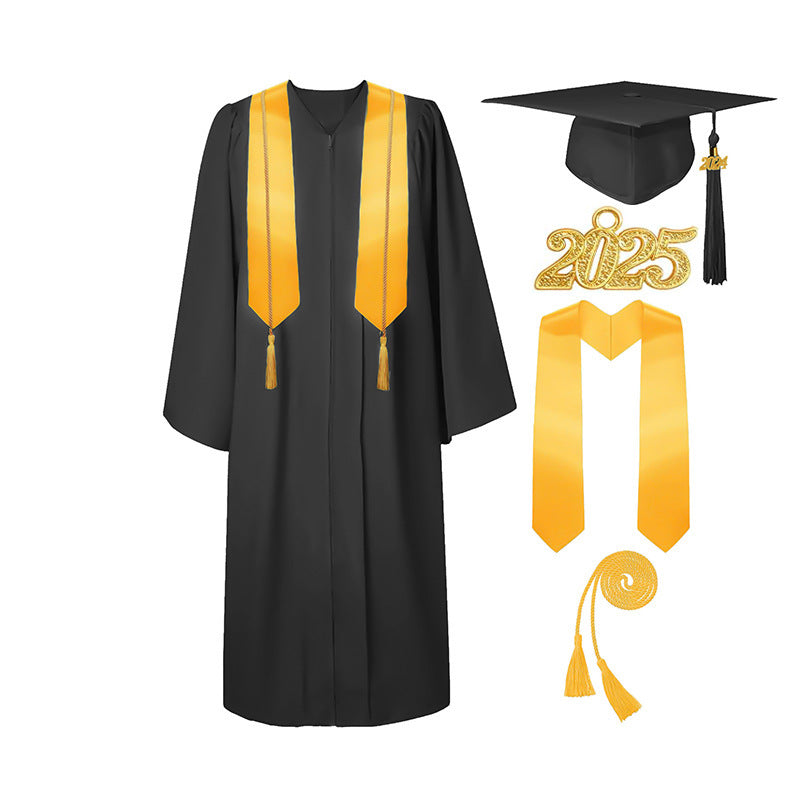 Graduation Gown Tassel Cap Set