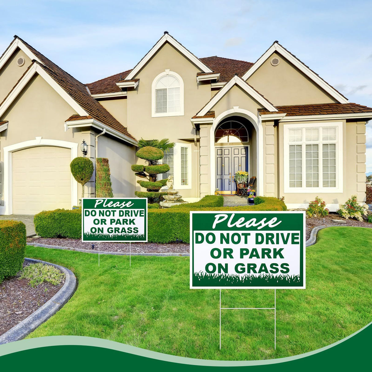 Panneau de sac de pelouse imprimé sur les deux côtés