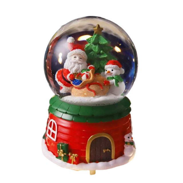 Santa Snow Globe Decor Without Music