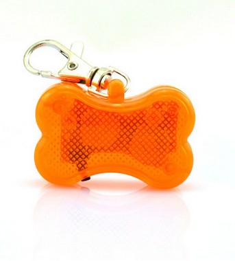 Collier LED en forme d'os pour chien