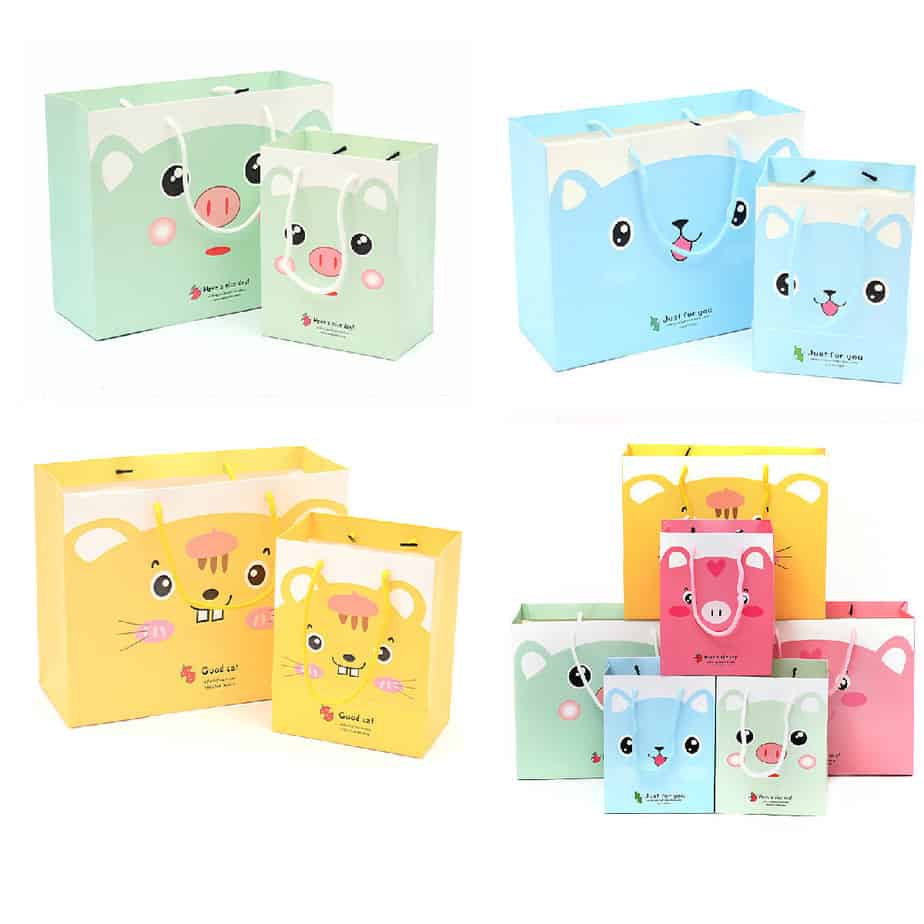 Porte-cadeau en papier kraft recyclé