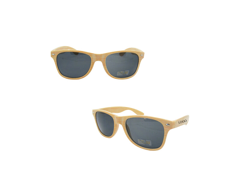 Lunettes de soleil imitation bois