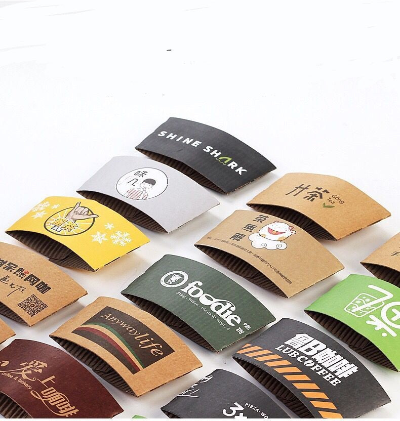 Gobelets en papier noirs de 12 oz avec couvercle