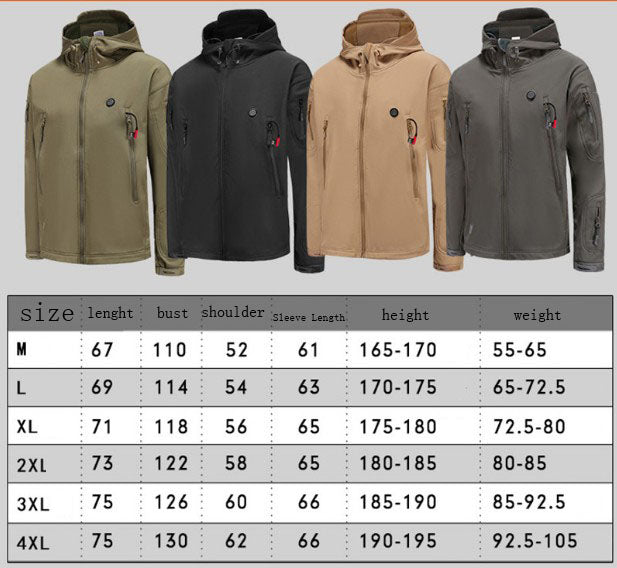 Sudadera con capucha calefactable y batería externa de 10 000 mAh