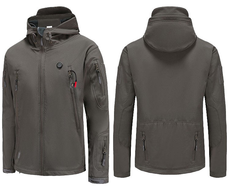 Sudadera con capucha calefactable y batería externa de 10 000 mAh