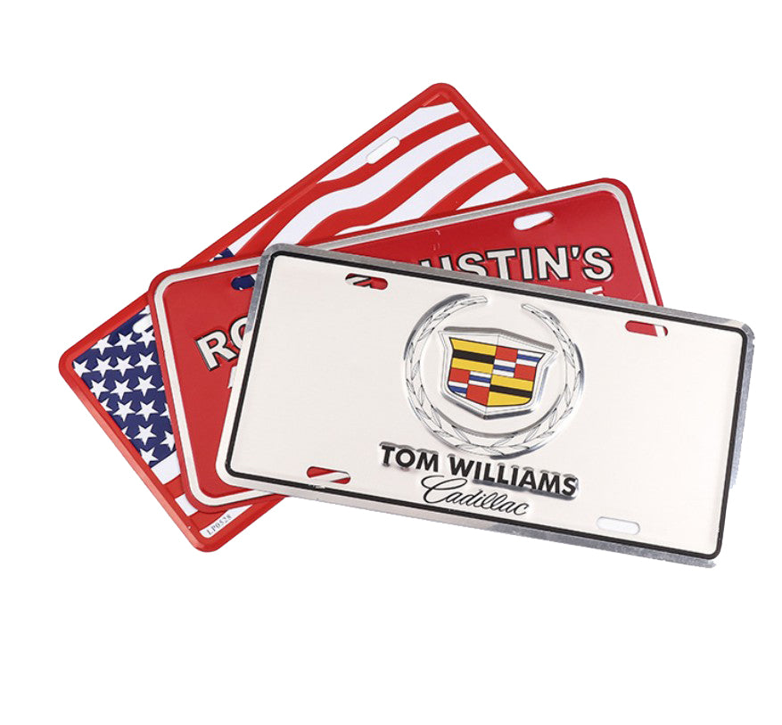 Plaque d'immatriculation en aluminium