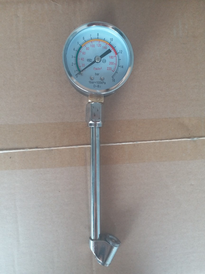Manomètre à air à double mandrin
