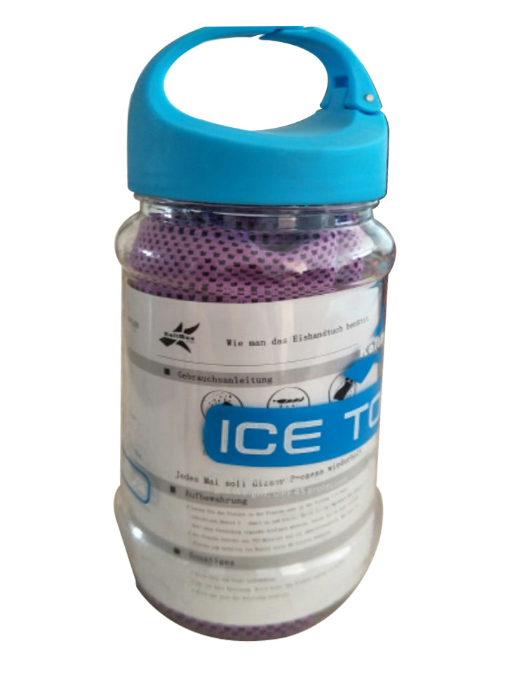 Serviette rafraîchissante avec récipient