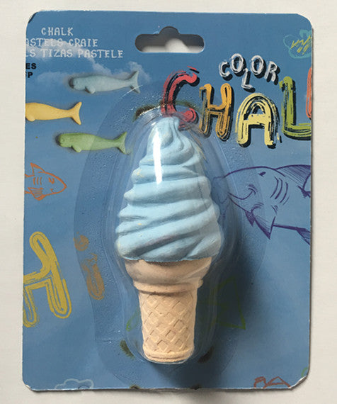Craie pour trottoir en forme de cornet de glace