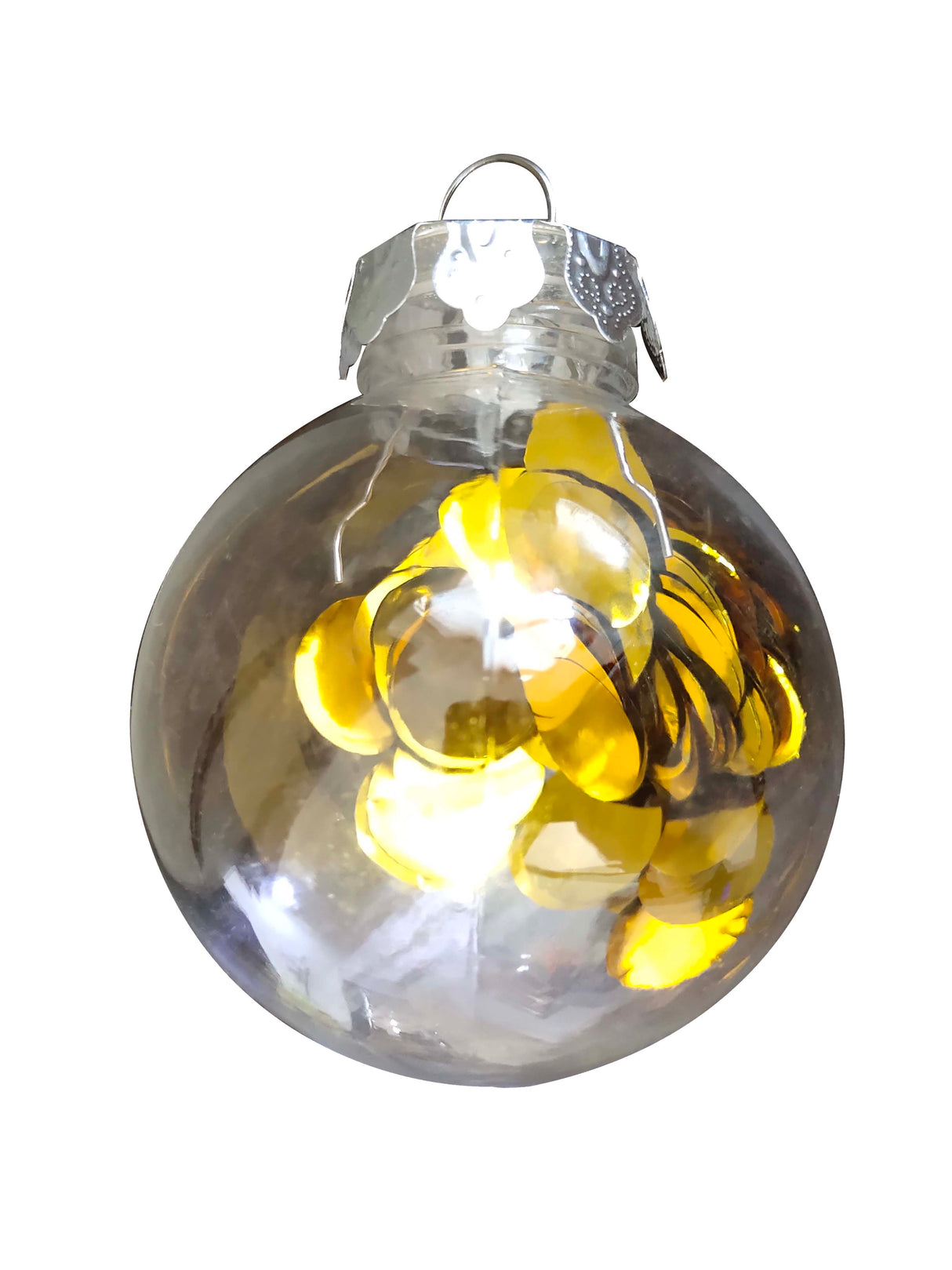 Boule de Noël en plastique - En bateau