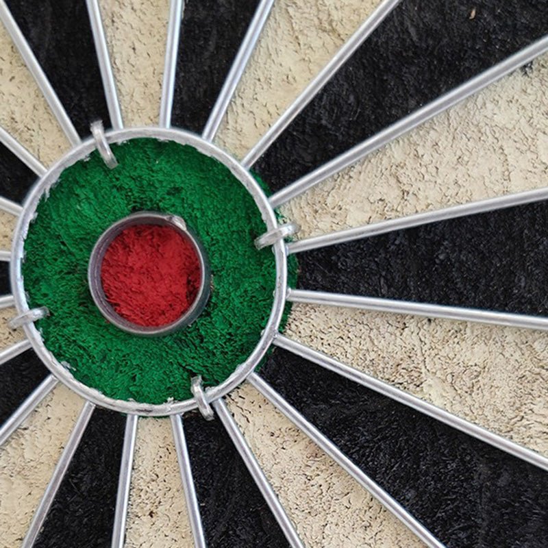 18 Inch Natural Sisal Dartboard Set With 6 Steel - tip Darts - By Boat - Yorkn Inc✅