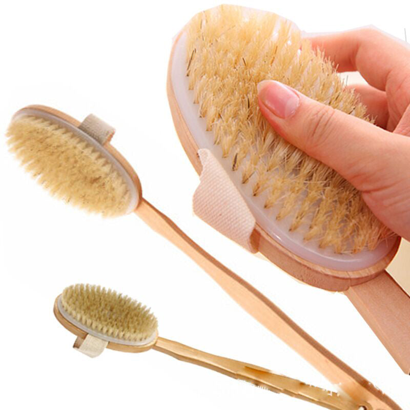 Brosse de nettoyage amovible pour le dos du bain