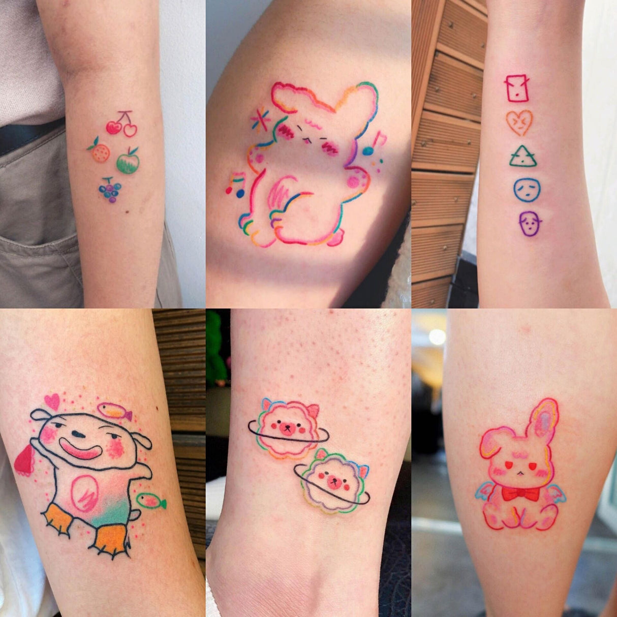 Conception de tatouage personnalisé en couleurs