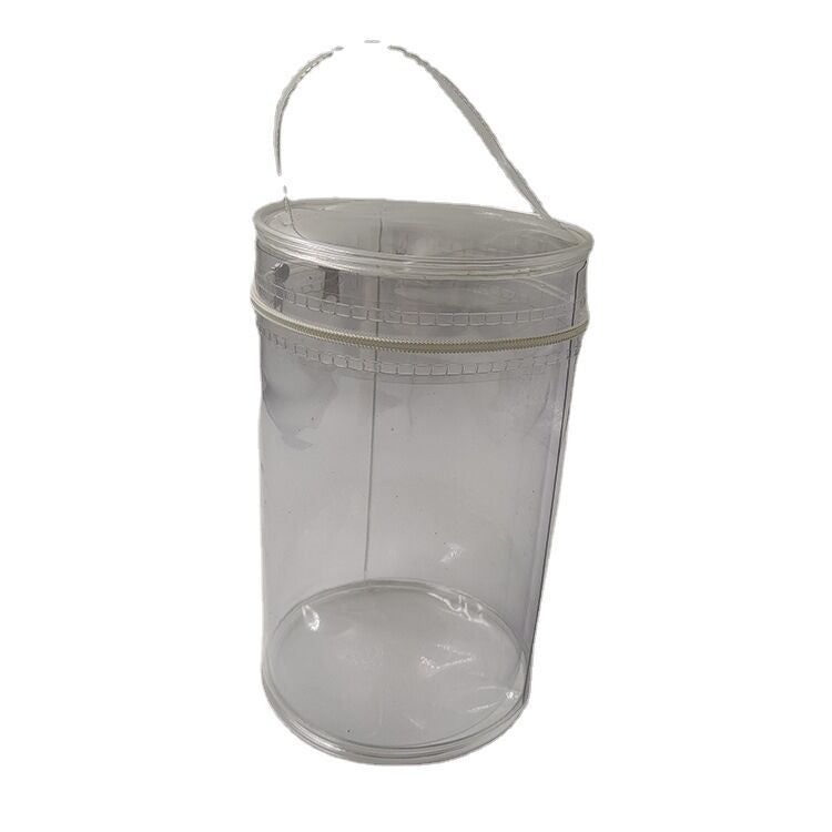 Sac fourre-tout rond transparent personnalisé pour cosmétiques